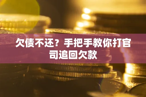 武汉欠债不还？手把手教你打官司追回欠款