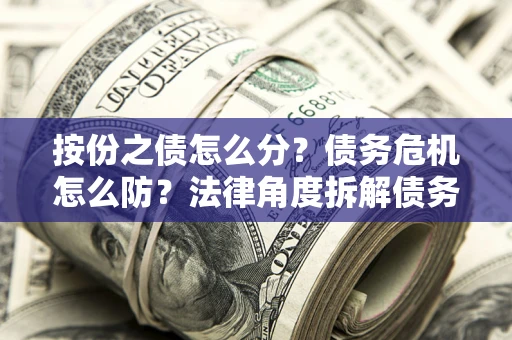 武汉按份之债怎么分？债务危机怎么防？法律角度拆解债务分配与风险自保指南