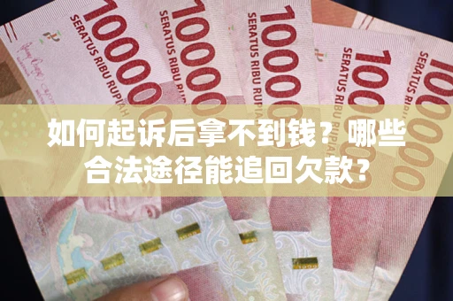 武汉如何起诉后拿不到钱？哪些合法途径能追回欠款？