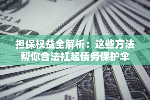 武汉担保权益全解析：这些方法帮你合法扛起债务保护伞
