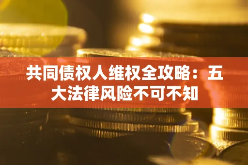 武汉共同债权人维权全攻略：五大法律风险不可不知