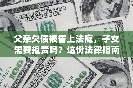 武汉父亲欠债被告上法庭，子女需要担责吗？这份法律指南必须看完