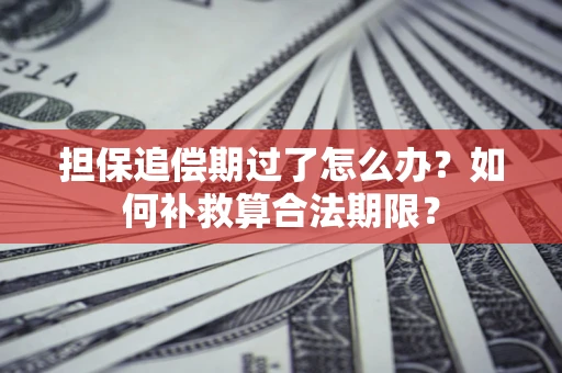 武汉担保追偿期过了怎么办？如何补救算合法期限？