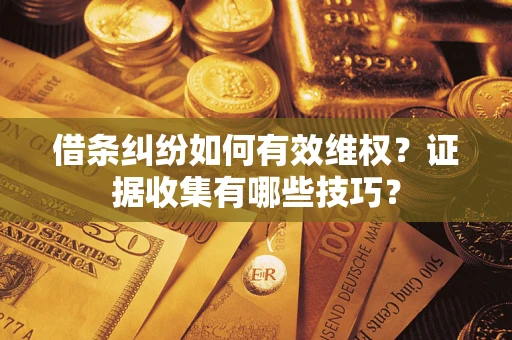 武汉借条纠纷如何有效维权？证据收集有哪些技巧？
