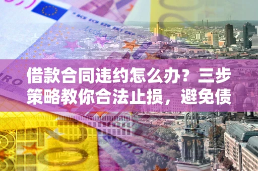 武汉借款合同违约怎么办？三步策略教你合法止损，避免债务危机升级
