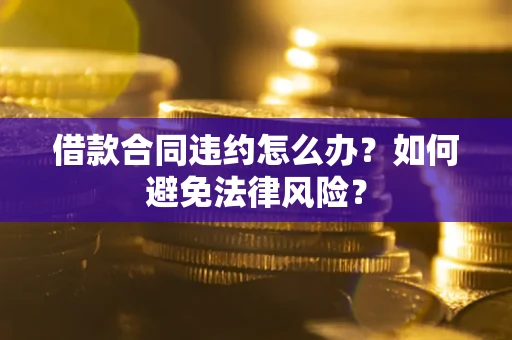 武汉借款合同违约怎么办？如何避免法律风险？