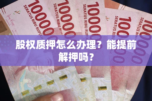 武汉股权质押怎么办理？能提前解押吗？