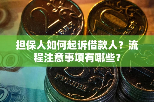 武汉担保人如何起诉借款人？流程注意事项有哪些？